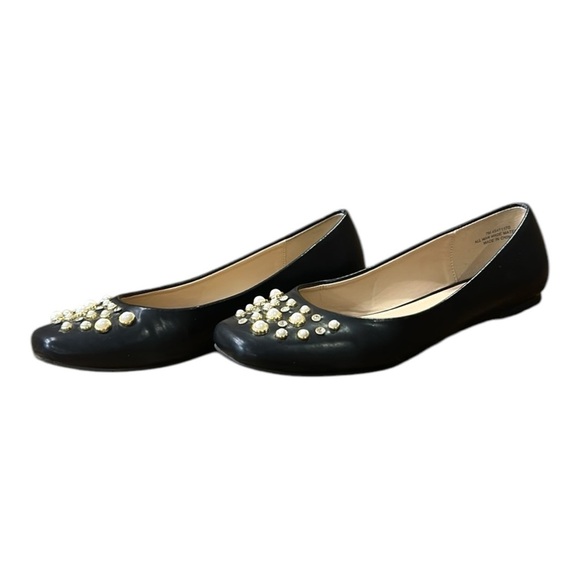 Cato Comfort 1946 Faux Leather Beaded Square Toe Ballet Flats Black Size 7 - Picture 9 of 14